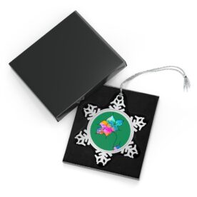 Pewter Snowflake Ornament, Flower