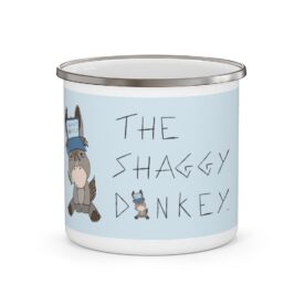 Enamel Camping Mug, Black Font